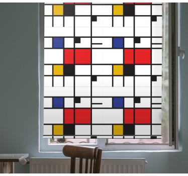 Mondrian geometric art Blind art - TenStickers