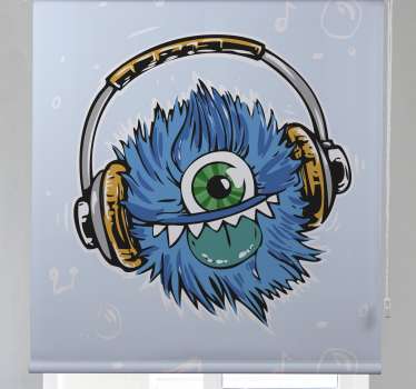 Monster Headphones funky roller blind - TenStickers