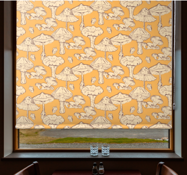 MUSHROOM PATTERN DESIGN flower blind - TenStickers