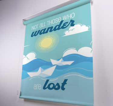 Not all those who wander Living room blind - TenStickers