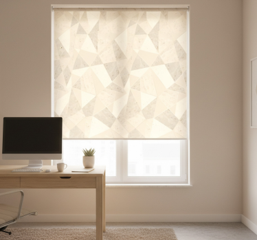 Office blind 3d golden triangles design - TenStickers
