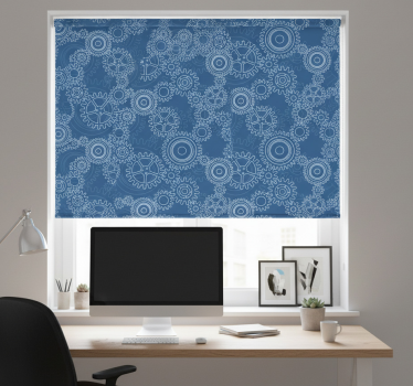 Office blind 3d mechanical chains design - TenStickers
