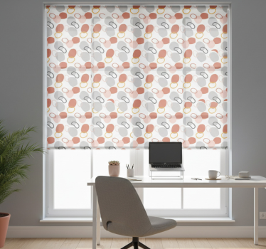 Office blind abstract colorful geometric dots - TenStickers