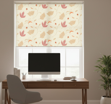 Office blind autumn leaves - TenStickers