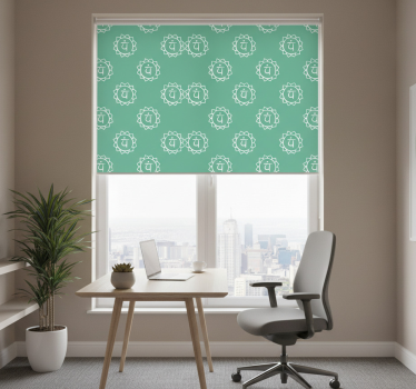Office blind beautiful heart chakra design - TenStickers