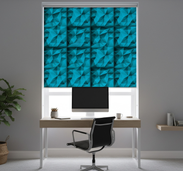 Office blind blue depths in 3d pattern - TenStickers