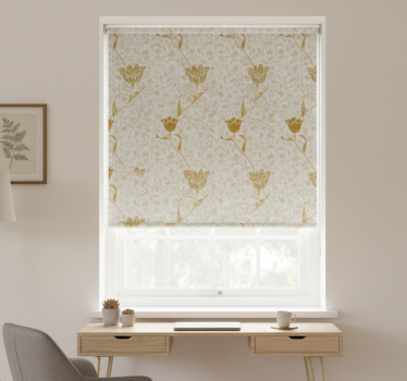 Office blind botanical wildflowers design - TenStickers