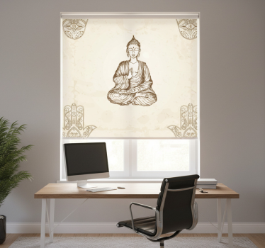 Office blind buddha hamsa hand symbol - TenStickers