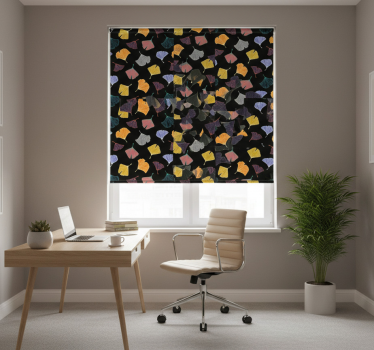 Office blind caltero ginkgo leaf design - TenStickers