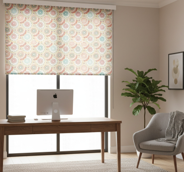 Office blind fabric granny chic - TenStickers