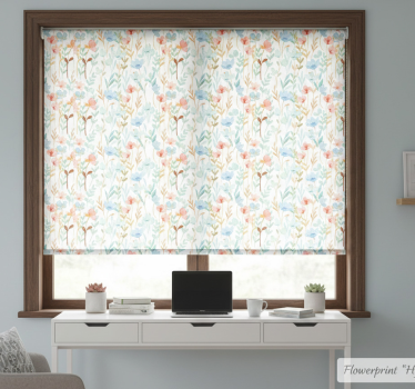 Office blind flowerprint 'hydenyear' - TenStickers