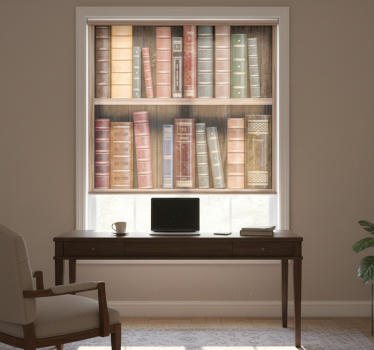 Office blind for library books - TenStickers