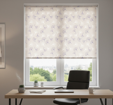 Office blind ginkgo leaves cream - TenStickers