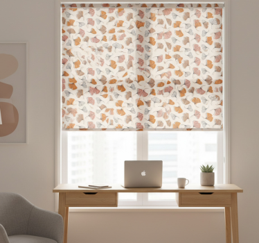 Office blind ginkgo leaves hand drawn design - TenStickers