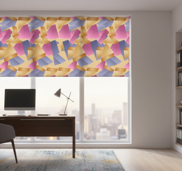 Office blind gold pyramid geometric design - TenStickers