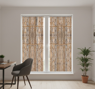 Office blind handcrafted imitation bamboo canes - TenStickers