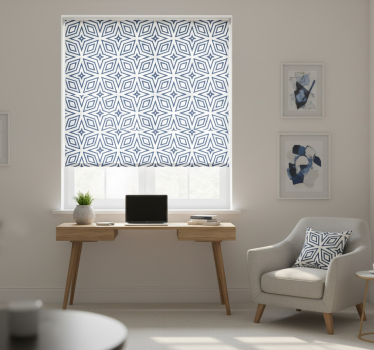 Office blind handcrafted imitation jute diamonds - TenStickers