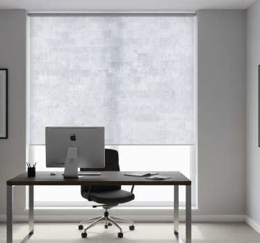 Office blind in aged gray brick pattern - TenStickers