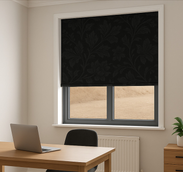 Office blind in calming black - TenStickers