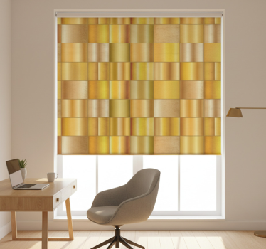 Office blind in gold yellow blocks - TenStickers