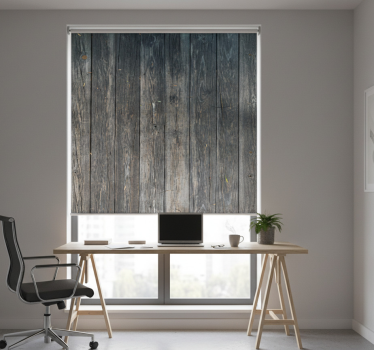 Office blind in gray distressed rustic design - TenStickers