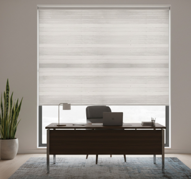 Office blind in gray elegant rustic wood - TenStickers