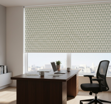Office blind in grey triangular patterns - TenStickers