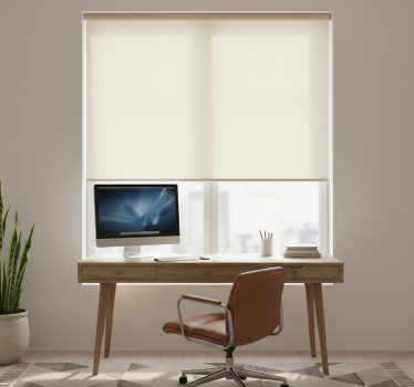 Office blind in linen fabric pattern - TenStickers