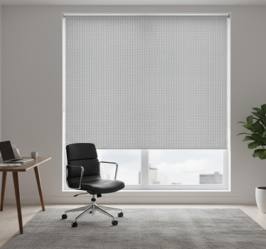 Office blind in minimalistic grey vertical design - TenStickers