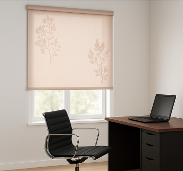Office blind in pink-beige sheer fabric - TenStickers