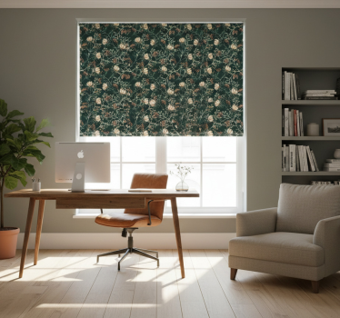 Office blind in 'restore emerald' style - TenStickers