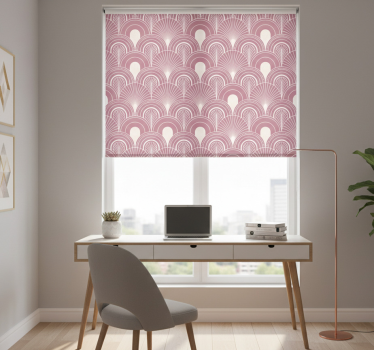 Office blind in rose gold arc art decor style - TenStickers