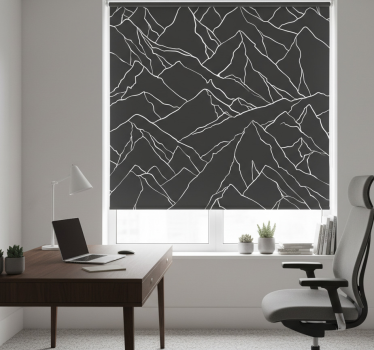 Office blind mountain outline - TenStickers