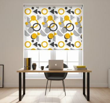 Office blind seamless retro geometric design - TenStickers