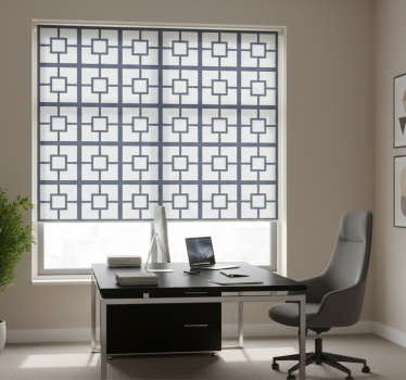 Office blind square pattern design - TenStickers