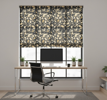 Office blind terrazzo style black gold - TenStickers