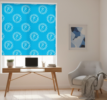 Office blind throat chakra design - TenStickers