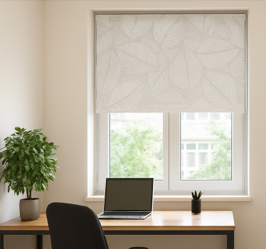 Office blind tree leaves - TenStickers