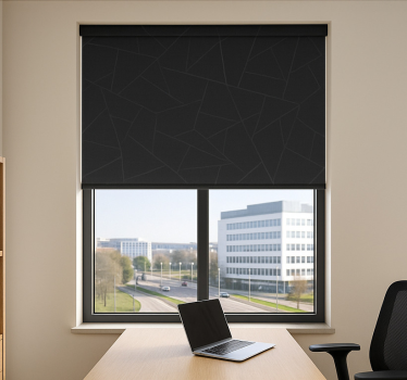 Office blind trendy black sun protection - TenStickers