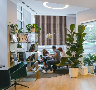 office blind vertical stripes Texture and pattern roller blind - TenStickers