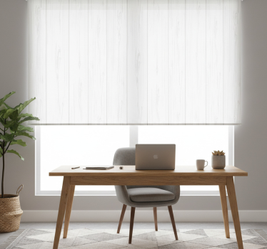 Office blind white wooden texture modern rustic - TenStickers