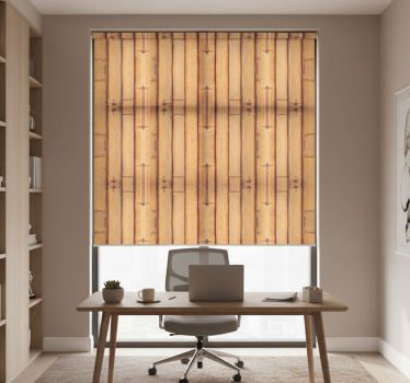 Office blind with bamboo wood texture effect - TenStickers