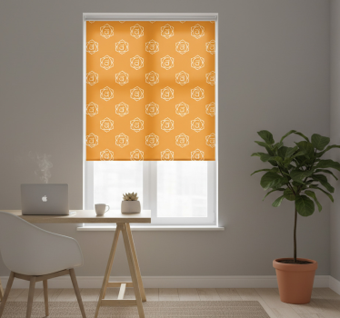 Office blind with beautiful sacral chakra design - TenStickers