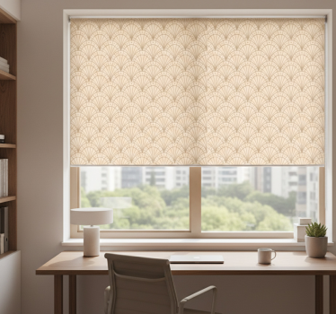 Office blind with elegant fan design - TenStickers
