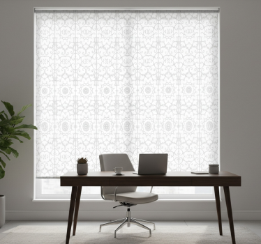Office blind with floral design - TenStickers