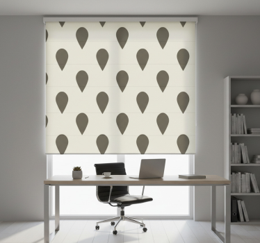 Office blind with geometric design - TenStickers