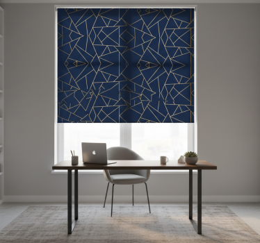 Office blind with geometric patterns - TenStickers
