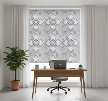 Office blind with grey 3d stone patterns - TenStickers
