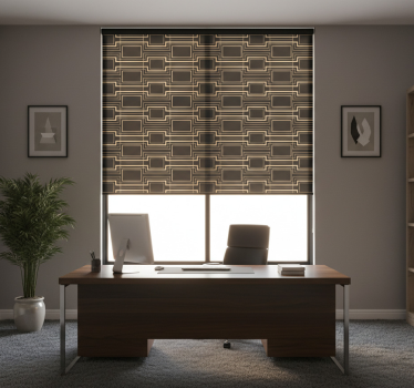 Office blind with linear rectangular design - TenStickers