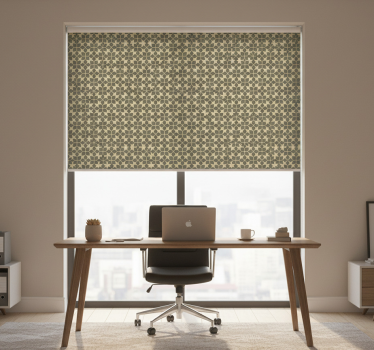 Office blind with luxurious gold designs - TenStickers